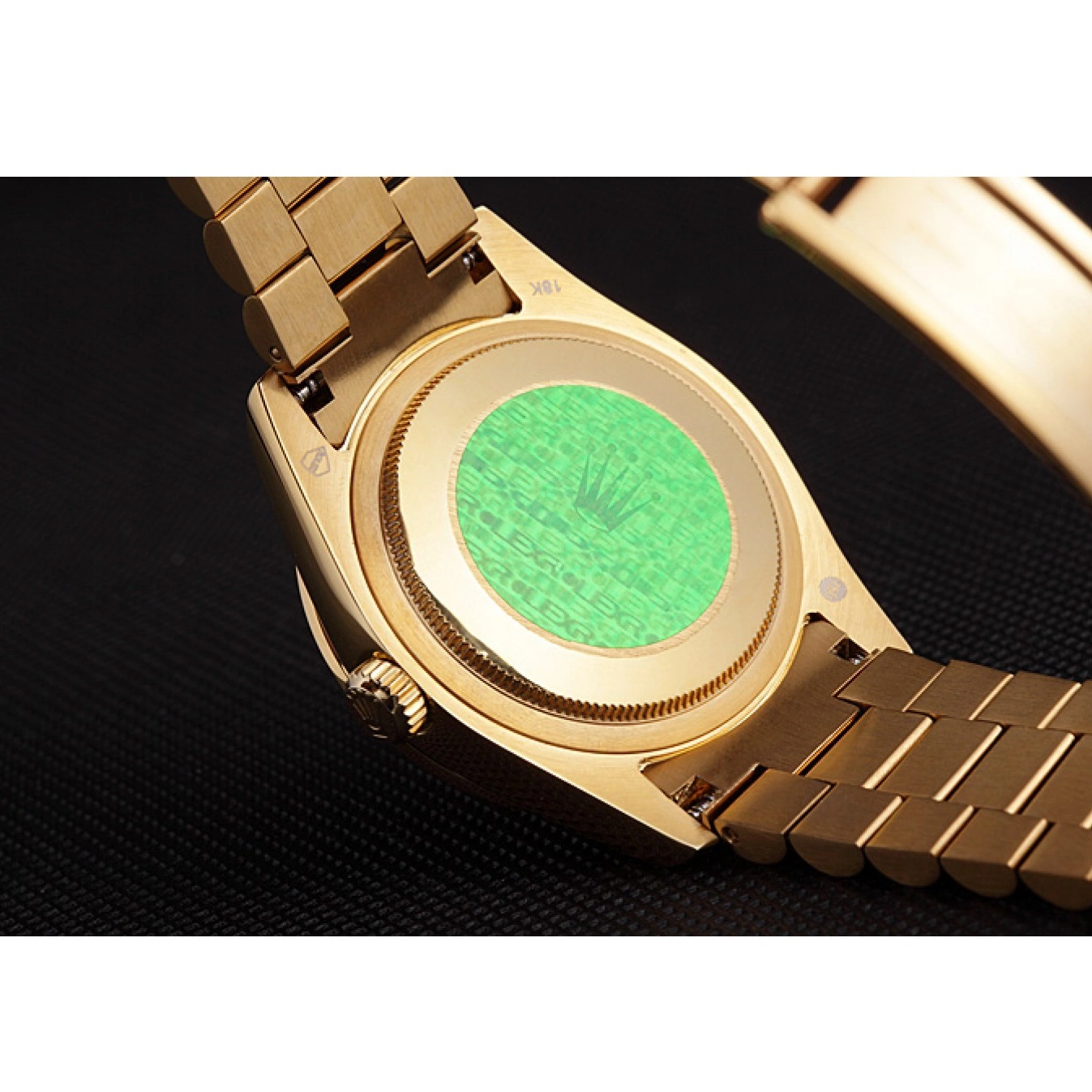 Aaa replica watch Swiss Yellow 621614 Rolex Gold-srl184 Day-Date Diamonds 0722